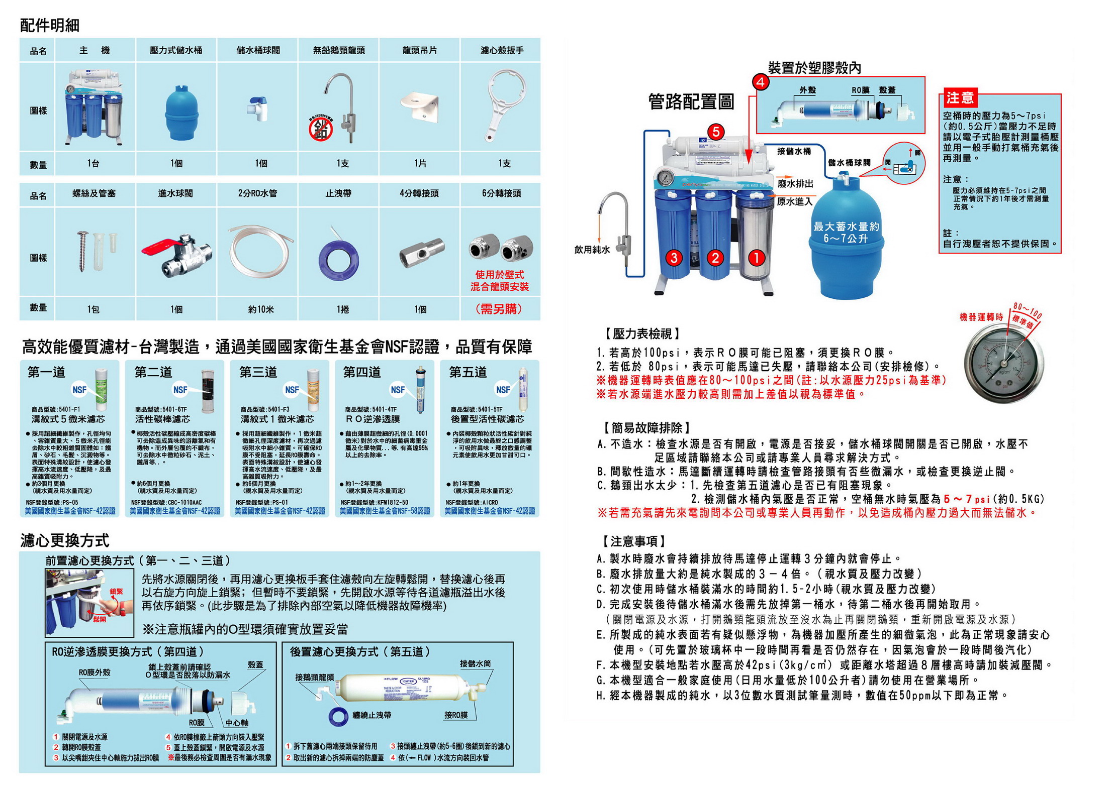 沛綠亞超濾RO逆滲透淨水機